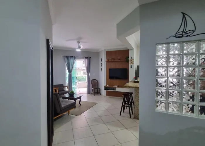 Apartamento Grand Beach - Praia Grande - 100M Da Praia - Amplo